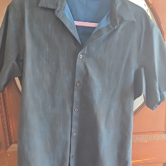Lulu Like New Men's Navy Short Sleeve Shirt - Picture 1 of 4